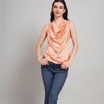 Women Cowl Neck Regular Top