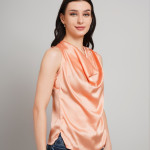 Women Cowl Neck Regular Top