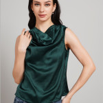 Women Print Cowl Neck Top