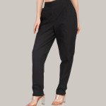 Women Comfort High-Rise Easy Wash Pleated Trousers