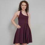 Halter Neck Fit & Flare Dress