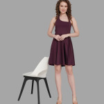 Halter Neck Fit & Flare Dress