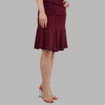 Mid-Rise A-Line Knee Length Skirt