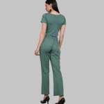 Round Neck Slit Top & Trouser Co-Ord Set