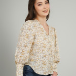 Women Floral Printed Shirt Style Cotton Top