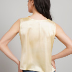 Women Cowl Neck Satin Top